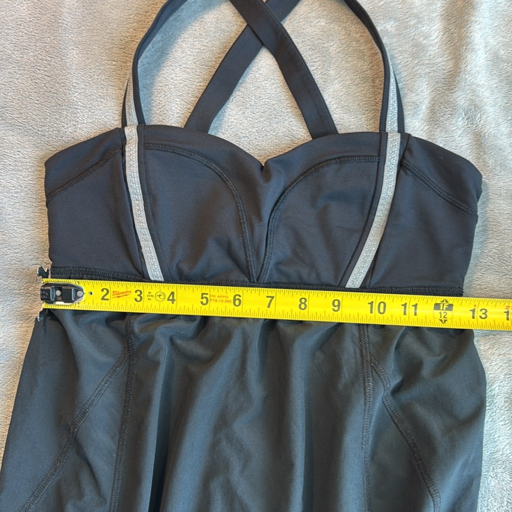 Lululemon Run Illuminate Dress Solid Black Size 6 - Picture 7 of 11
